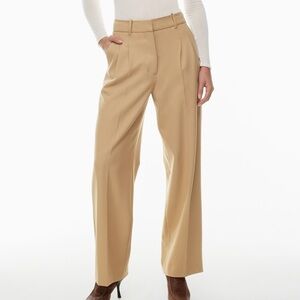 Aritzia Wilfred Effortless Pants in Camel Brown